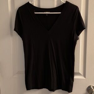 Express Classic Black V-Neck Women's Tee